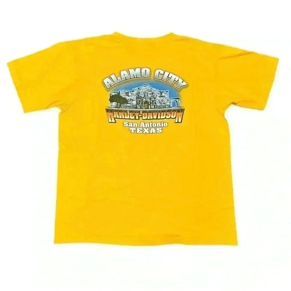 Harley-Davidson MOTORCYCLE S/S T Shirt SIZE LARGE USA ALAMO CITY - Picture 2 of 2